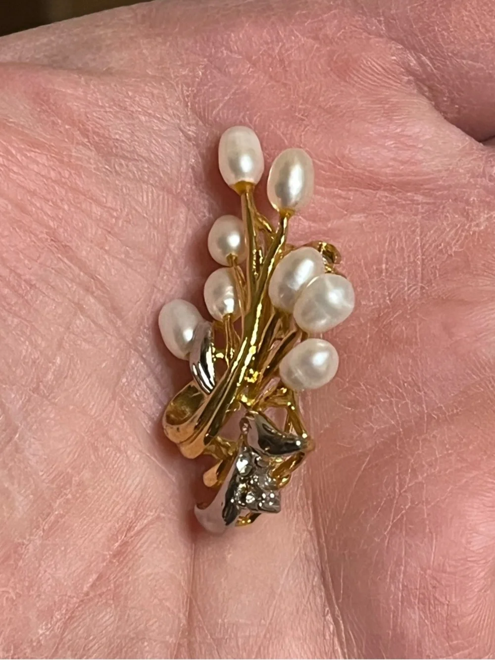 Pearl Spray Brooch